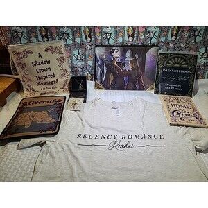 The Bookish Box Accessories 6pc Bundle T Shirt M– No Book Included